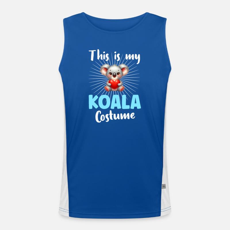 Koala Koalabär Funktionelles Kontrast-Tank Top für Männer 