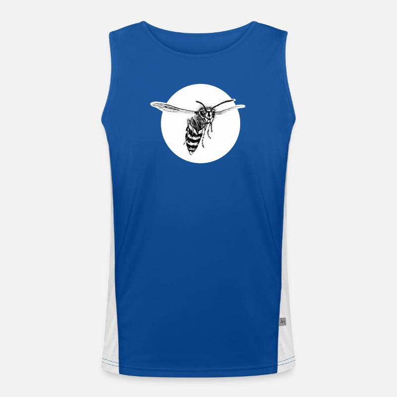 Wasp - Bee - Insect Men's Functional Contrast Tank Top 