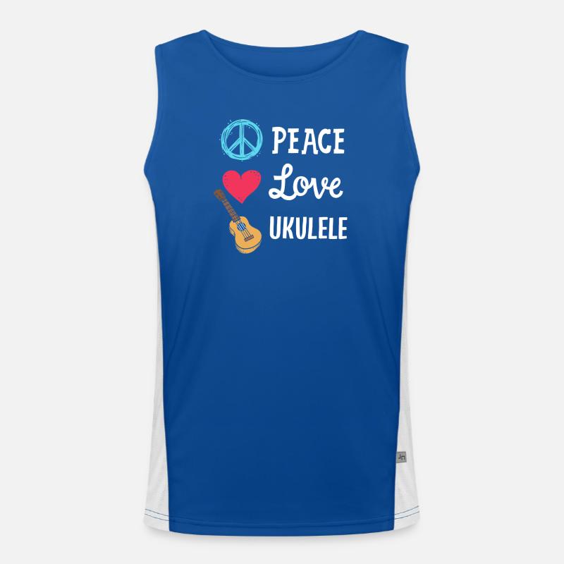 Ukulele Ukulele-Spieler Funktionelles Kontrast-Tank Top für Männer 