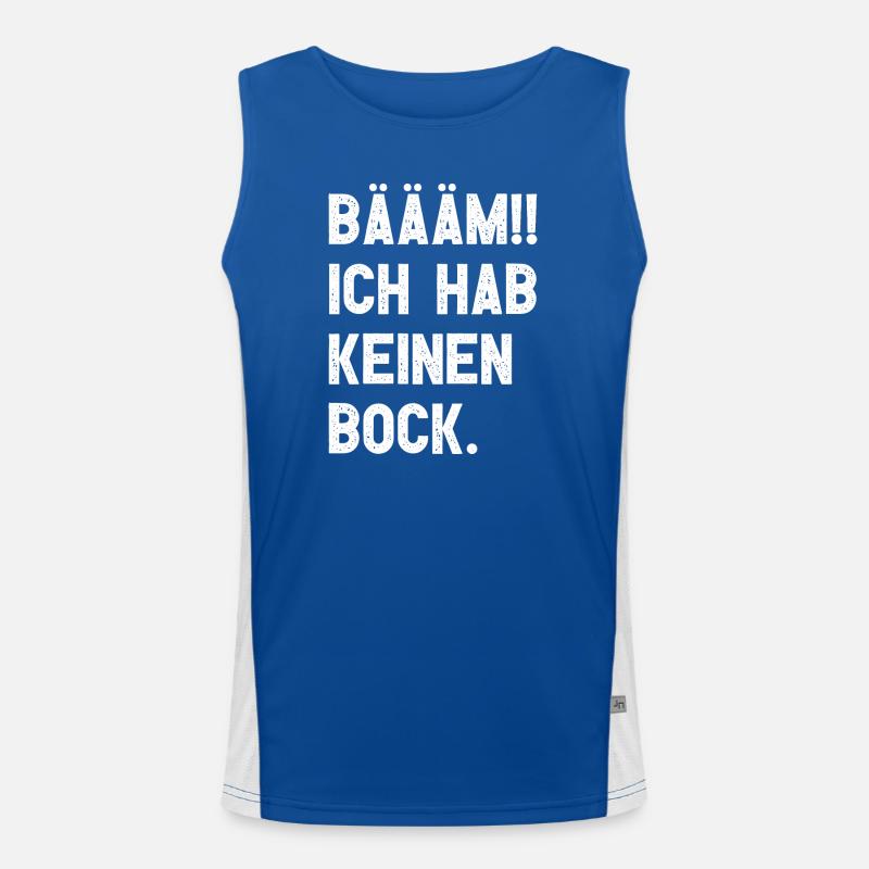 BÄÄM!! Kein Bock Funktionelles Kontrast-Tank Top für Männer 