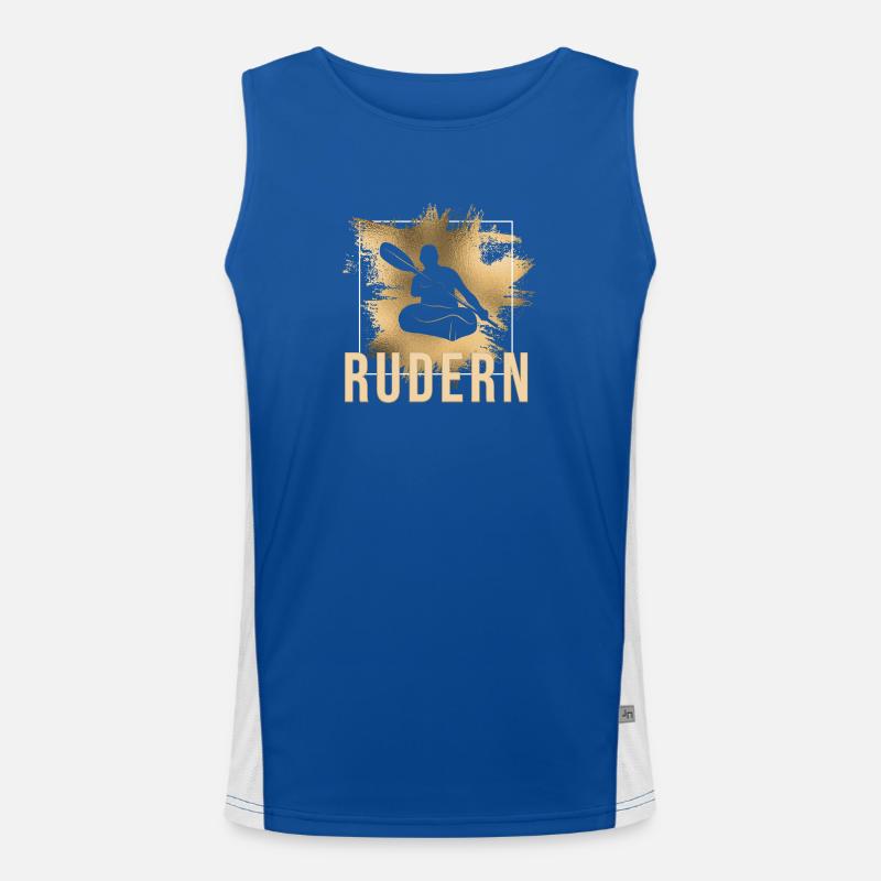 Rudern Funktionelles Kontrast-Tank Top für Männer 