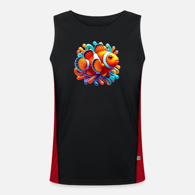 Clownfish Men's Functional Contrast Tank Top 