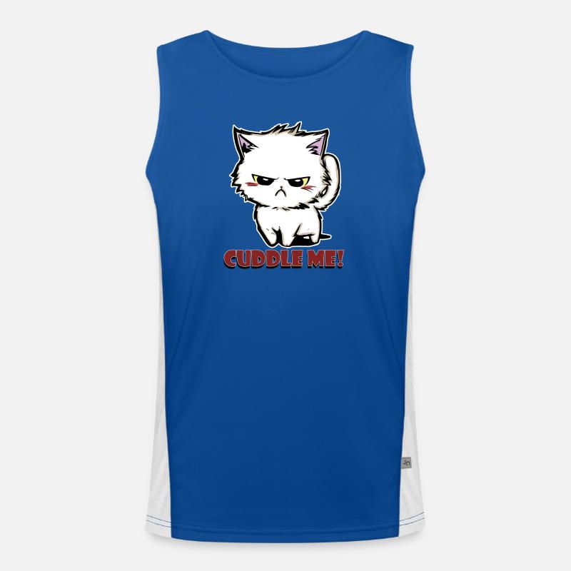 cuddle me Funktionelles Kontrast-Tank Top für Männer 