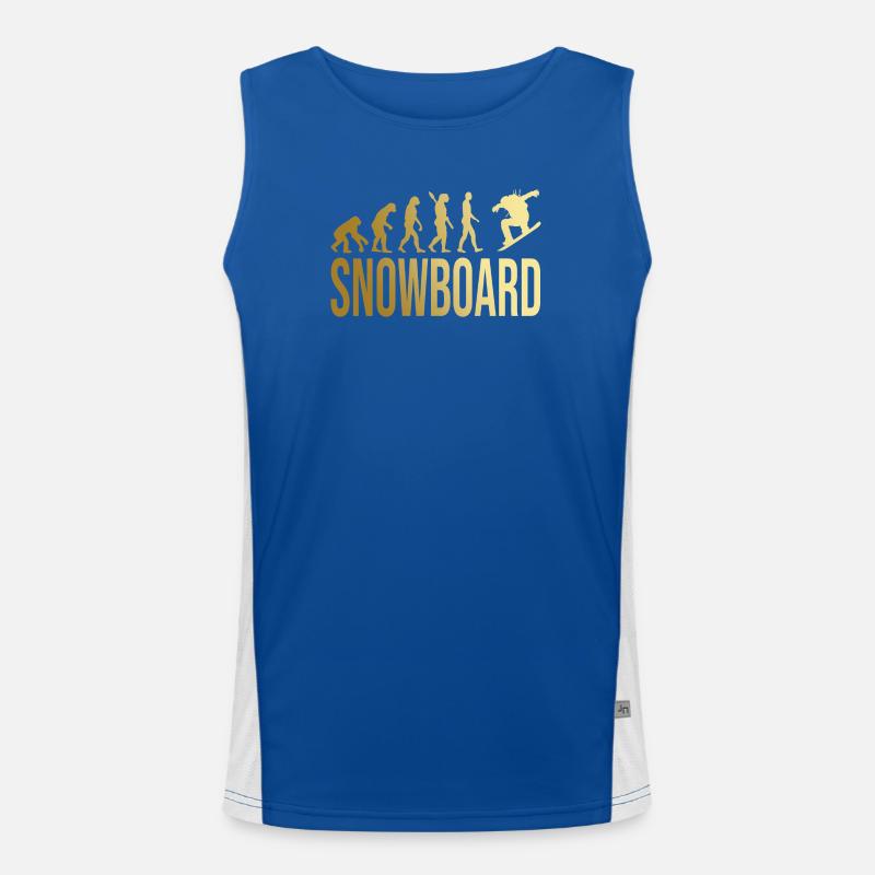 Evolution Snowboard Funktionelles Kontrast-Tank Top für Männer 