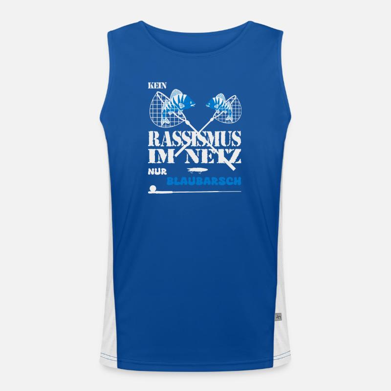 No racism on the Internet Men's Functional Contrast Tank Top 