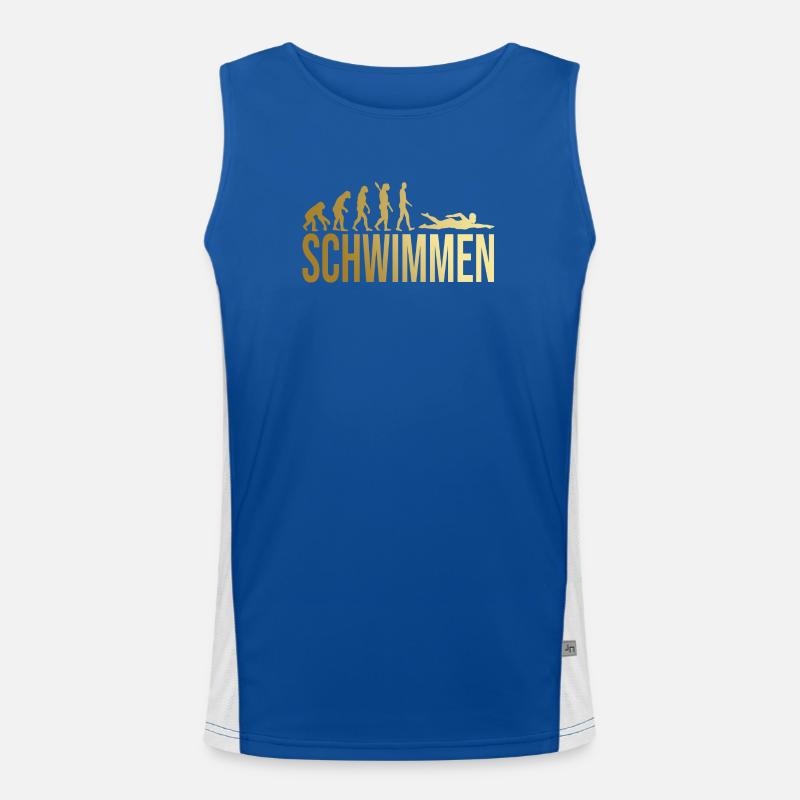 Evolution Schwimmen Funktionelles Kontrast-Tank Top für Männer 