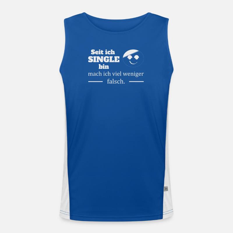 Single :-) Men's Functional Contrast Tank Top 