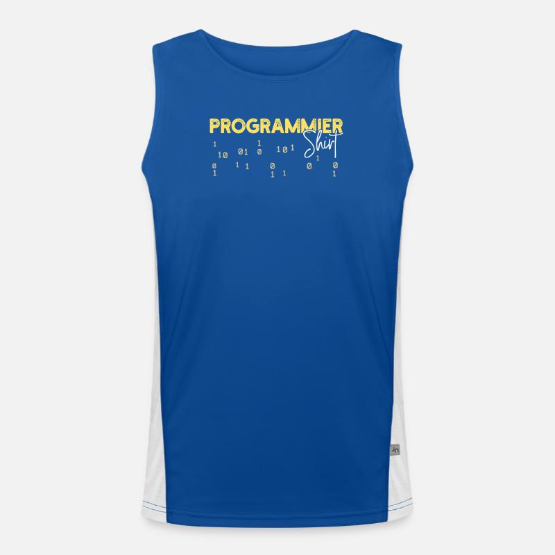 Developer Statement Coden Scripting Web Developer Men's Functional Contrast Tank Top 