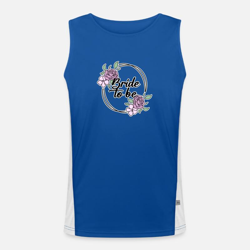 Bridal Wedding Dress Men's Functional Contrast Tank Top 