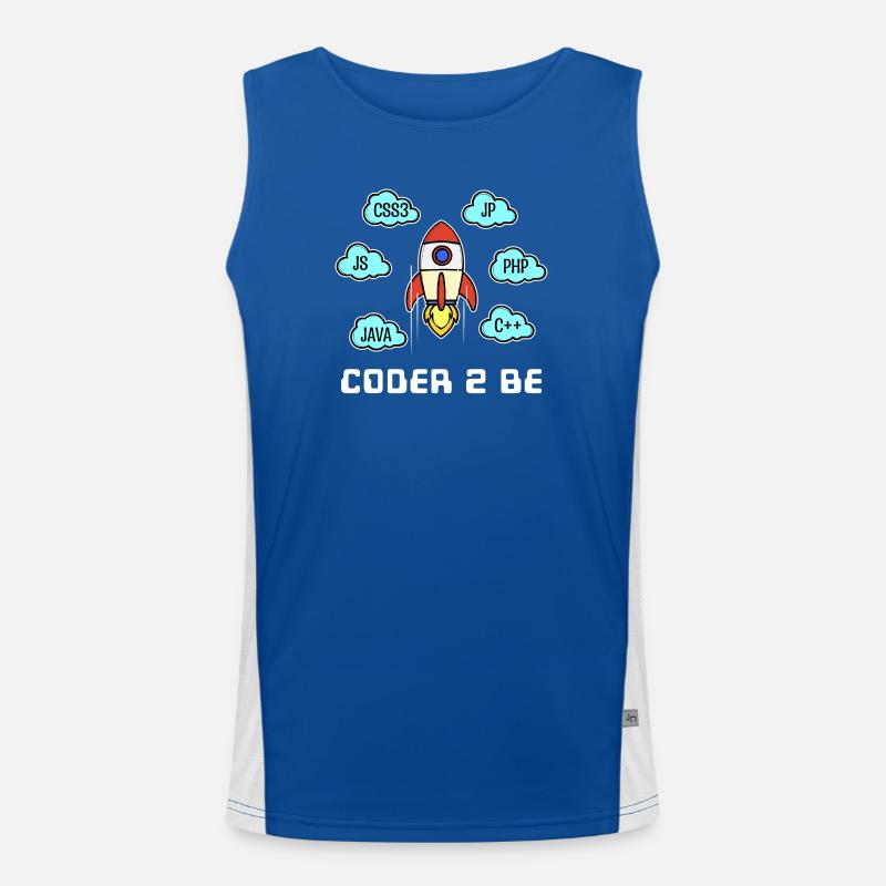 Developer Statement Css Php Java C++ Programmer Men's Functional Contrast Tank Top 
