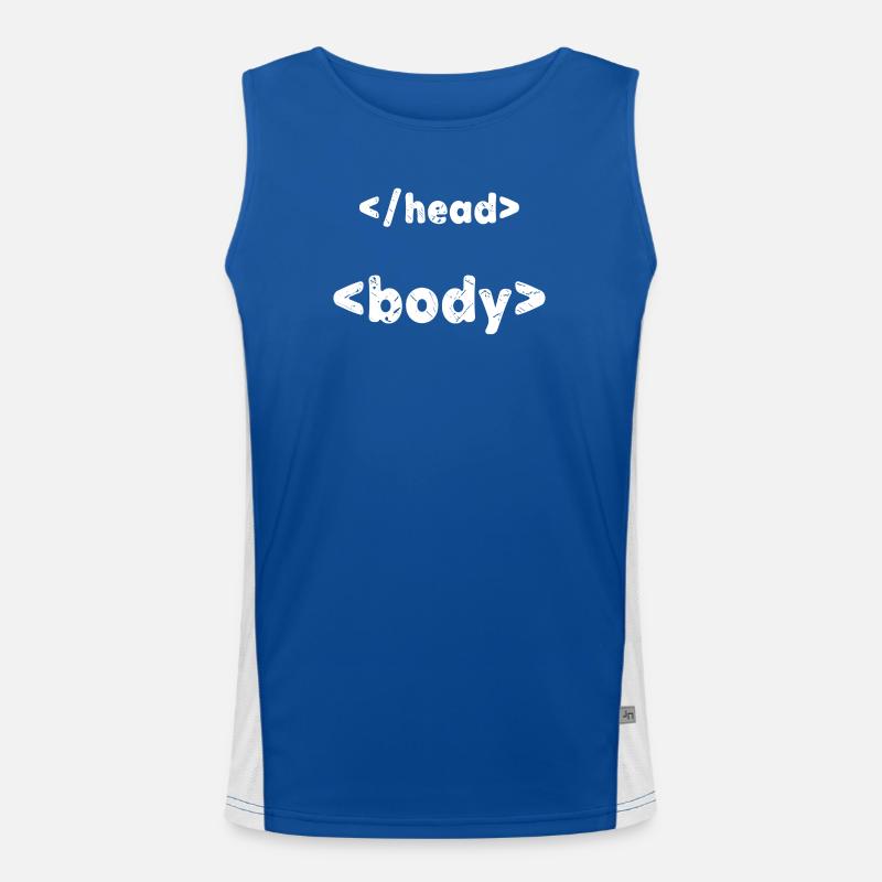 Code Programmeur Développeur Script Informatique Débardeur respirant contrasté Homme 