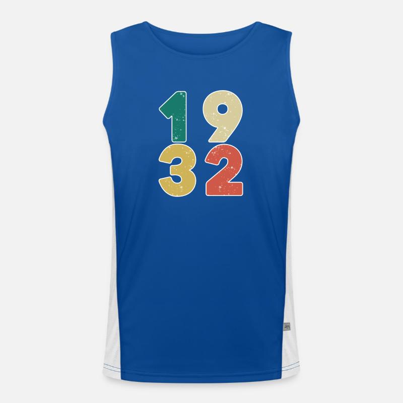 1932 - Born 1932 - Built in 1932 Men's Functional Contrast Tank Top 