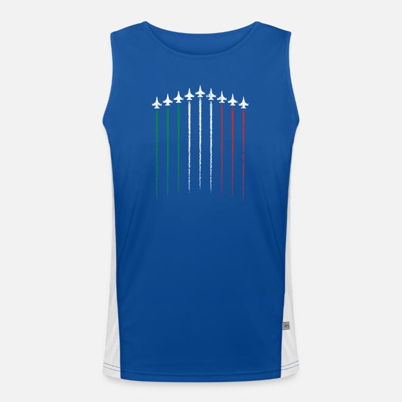 Drapeau Hue épées en vert blanc rouge Débardeur respirant contrasté Homme 