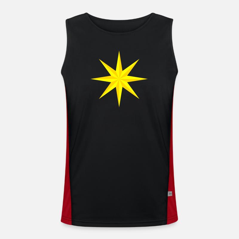 Star narrow Men's Functional Contrast Tank Top 