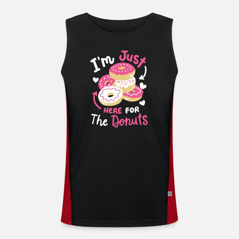Donuts Donut-Liebhaber Funktionelles Kontrast-Tank Top für Männer 
