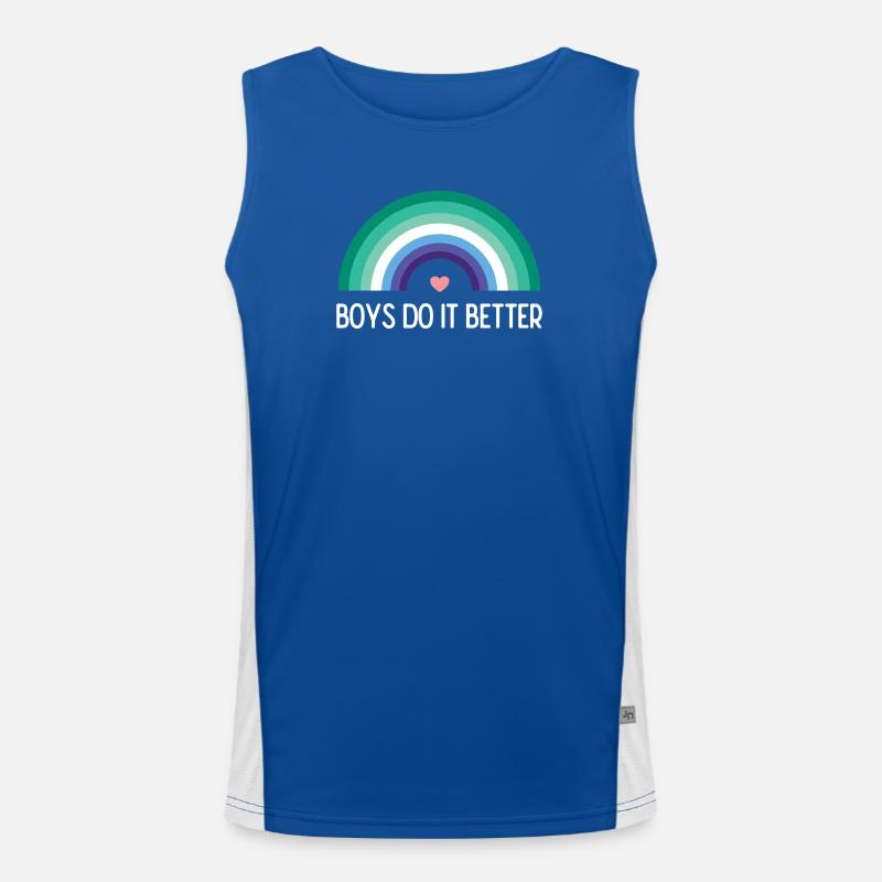LGBTQ Pride Month - Boys Do it better Men's Functional Contrast Tank Top 