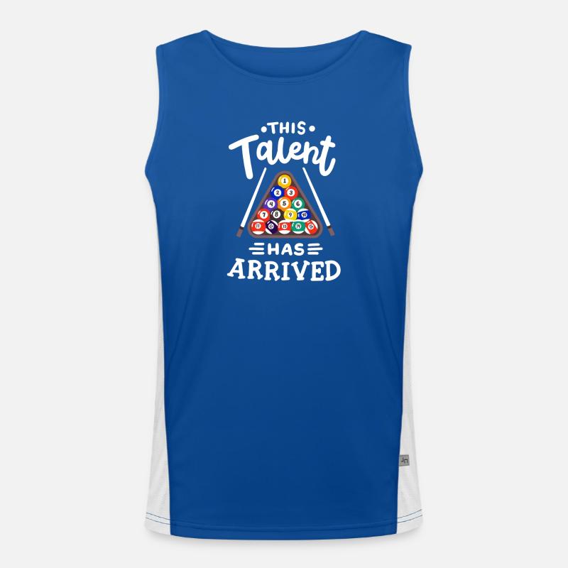 Poolbillardspieler Billard Funktionelles Kontrast-Tank Top für Männer 
