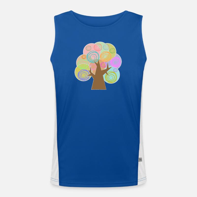 Arbre Minimaliste Débardeur respirant contrasté Homme 
