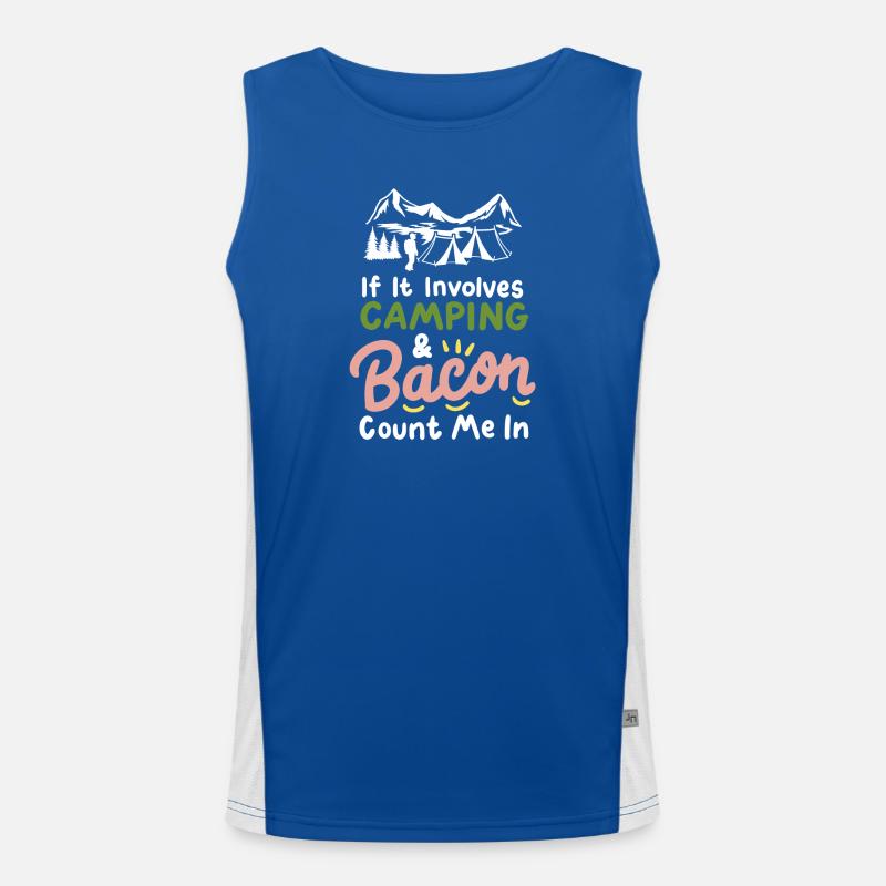 Camping und Speck Camper Funktionelles Kontrast-Tank Top für Männer 