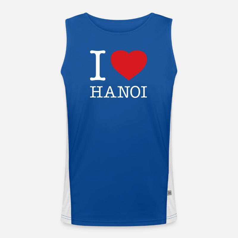 I LOVE HANOI Men's Functional Contrast Tank Top 