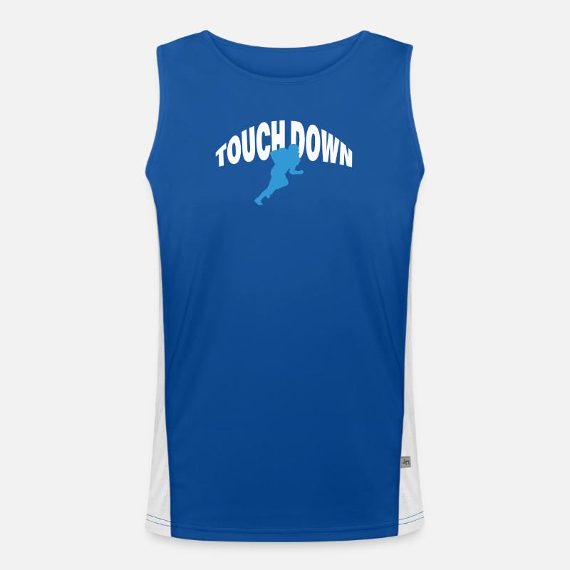 TOUCH DOWN Funktionelles Kontrast-Tank Top für Männer 