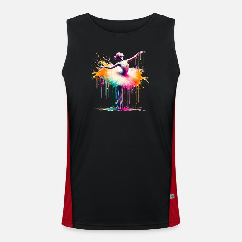 Danseuse de ballet avec tutu Débardeur respirant contrasté Homme 