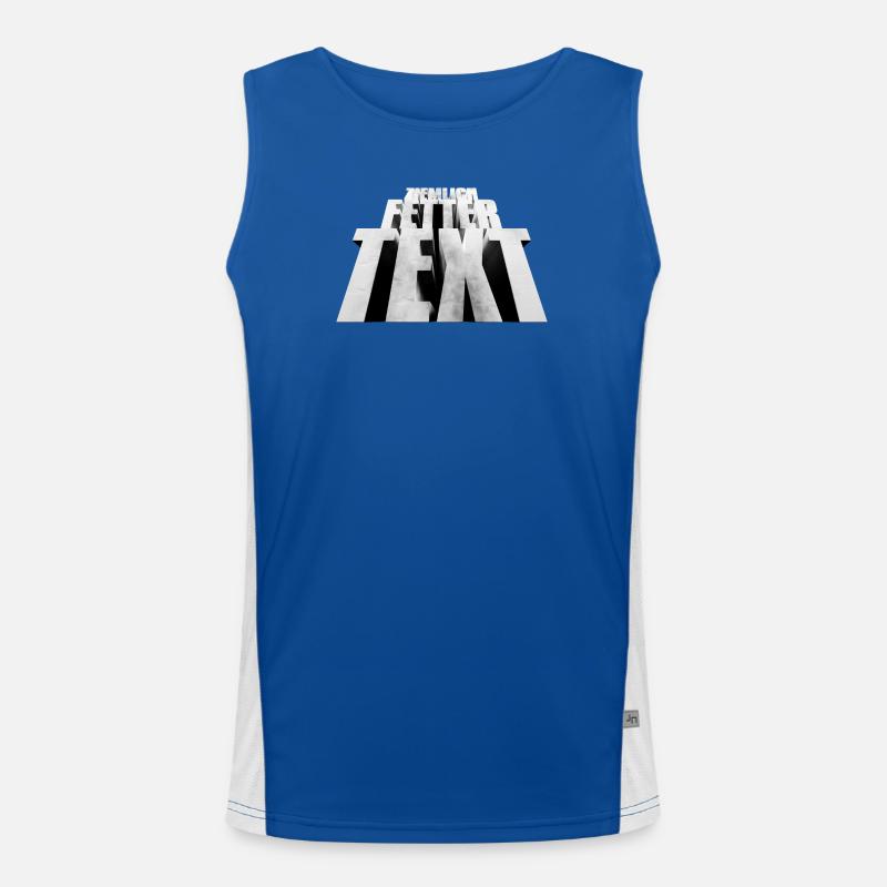 Pretty bold text Men's Functional Contrast Tank Top 
