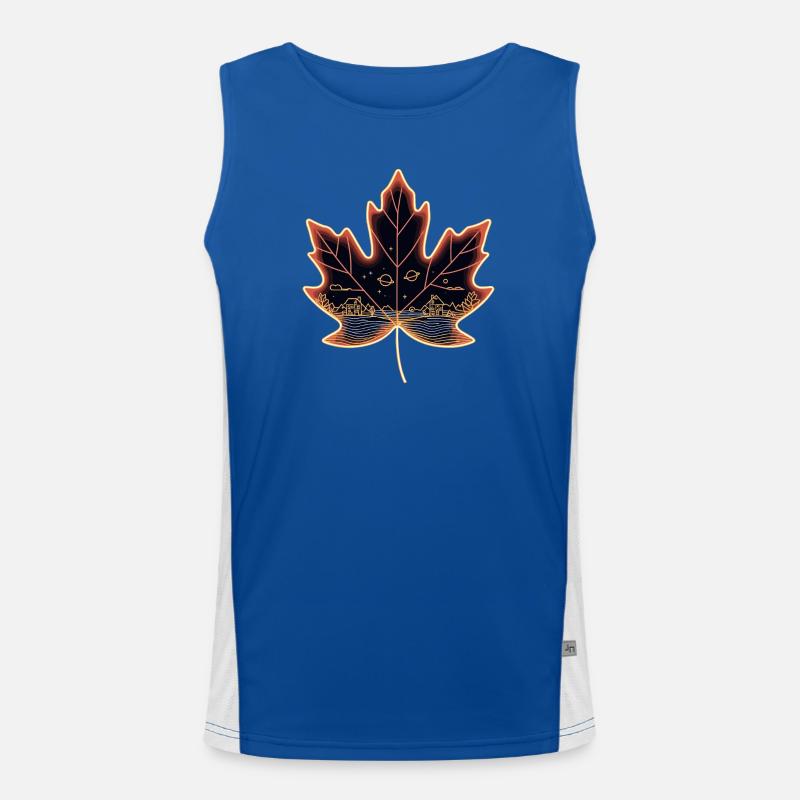 Maple leaf Men's Functional Contrast Tank Top 