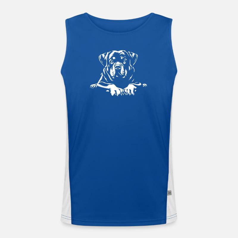 Rottweiler "Black Edition" Funktionelles Kontrast-Tank Top für Männer 
