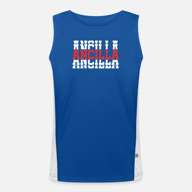 Girl Name Ancilla gestapelte Geschenkidee Funktionelles Kontrast-Tank Top für Männer 