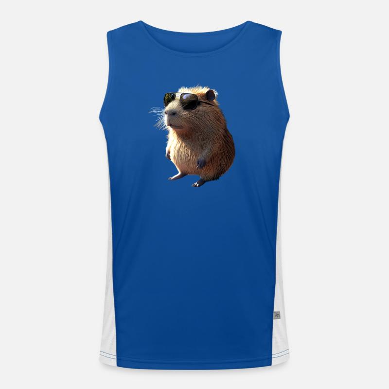 Capybara Be Capy Capybara Drôle Capybara Débardeur respirant contrasté Homme 
