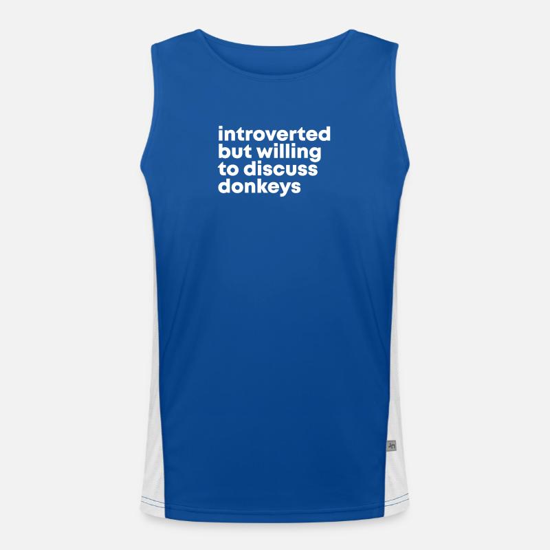 Esel Funktionelles Kontrast-Tank Top für Männer 