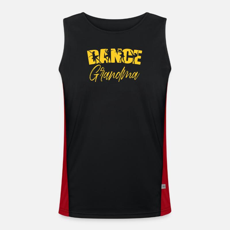 Tanz Oma Eine Tänzerin Großmutter Tänzerin Oma Funktionelles Kontrast-Tank Top für Männer 