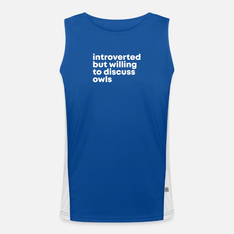 Eule Funktionelles Kontrast-Tank Top für Männer 