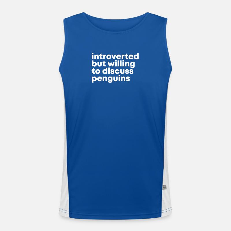 Pinguin Funktionelles Kontrast-Tank Top für Männer 