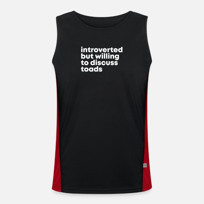 Toad - Men's Functional Contrast Tank Top  - black/red