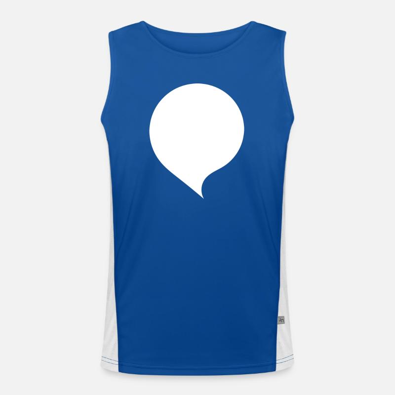 Personalize your own speech bubble comic Men's Functional Contrast Tank Top 