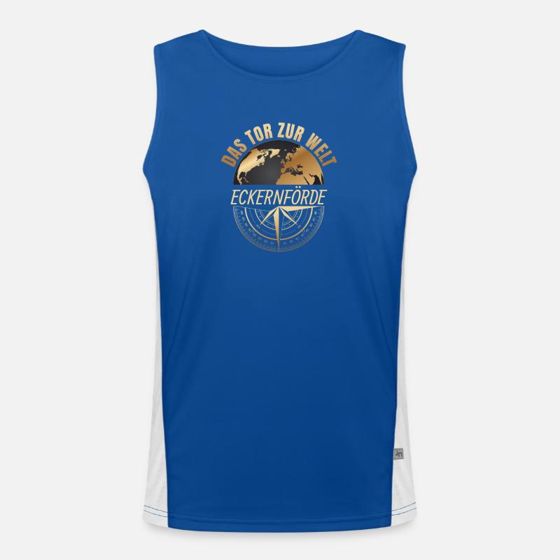 Das Tor zur Welt - Eckernförde Funktionelles Kontrast-Tank Top für Männer 