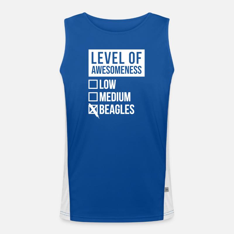 Beagle Funktionelles Kontrast-Tank Top für Männer 