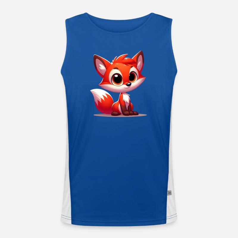 Fuchs Funktionelles Kontrast-Tank Top für Männer 