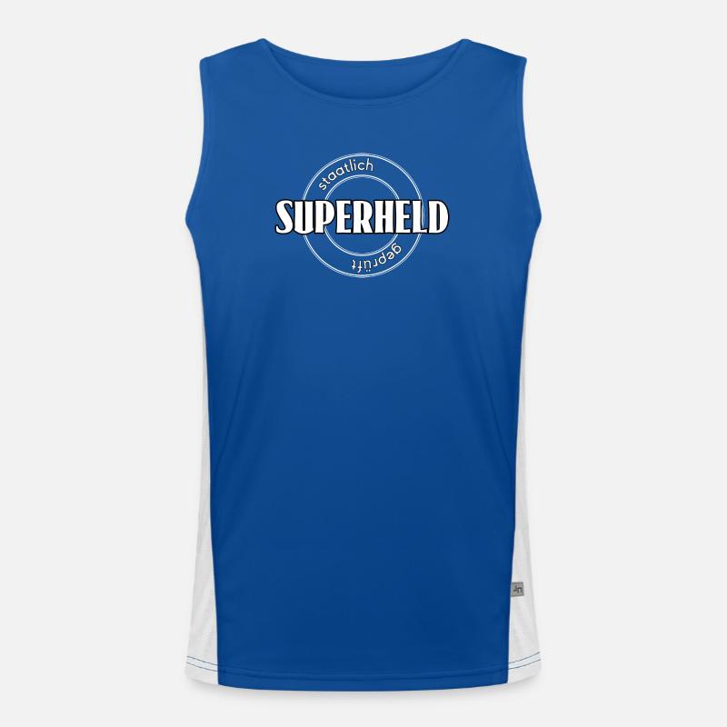 Superheld Funktionelles Kontrast-Tank Top für Männer 