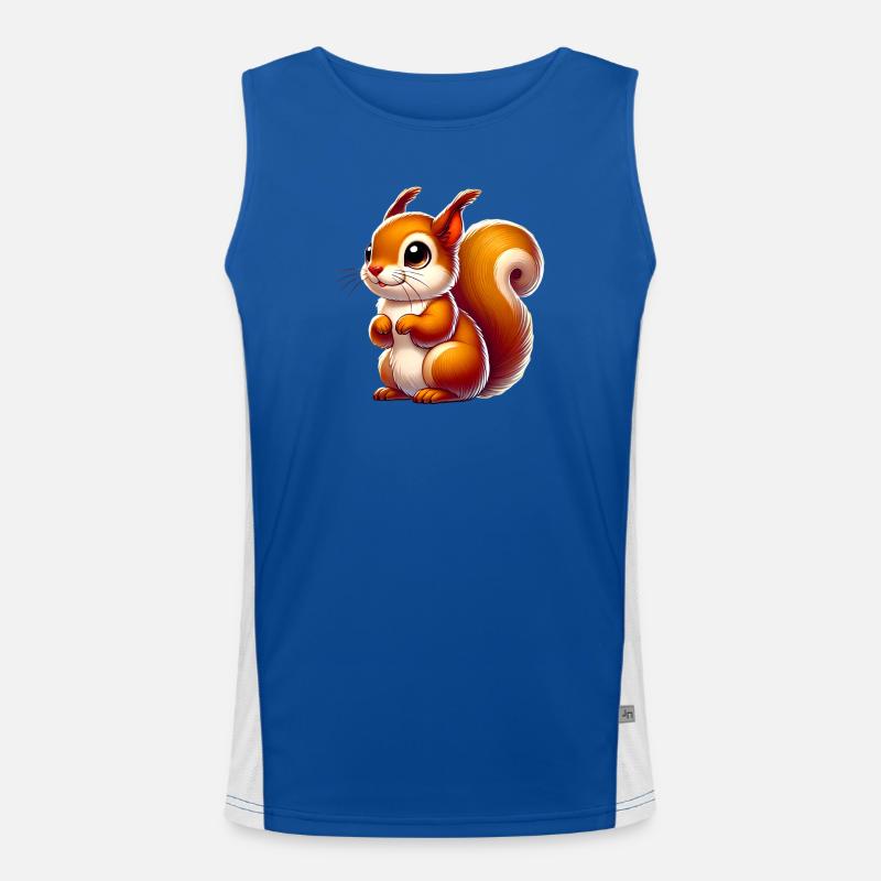Eichhörnchen Funktionelles Kontrast-Tank Top für Männer 