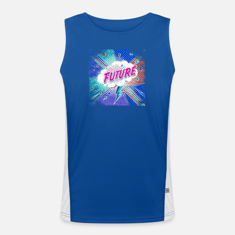 FUTURE Pop Art surreal Men's Functional Contrast Tank Top 