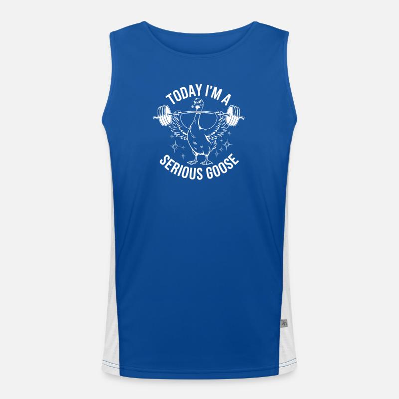 Ernsthafter Gänseheber Funktionelles Kontrast-Tank Top für Männer 