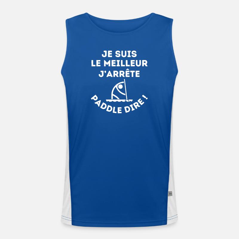paddle, paddle board, paddle boarding Men's Functional Contrast Tank Top 