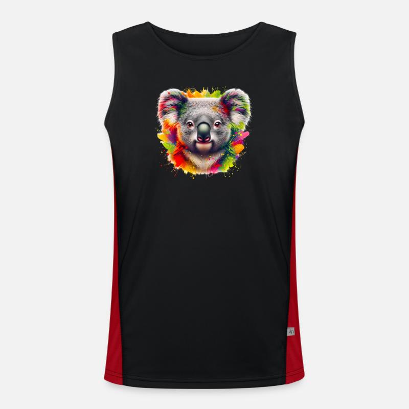 Koala Funktionelles Kontrast-Tank Top für Männer 