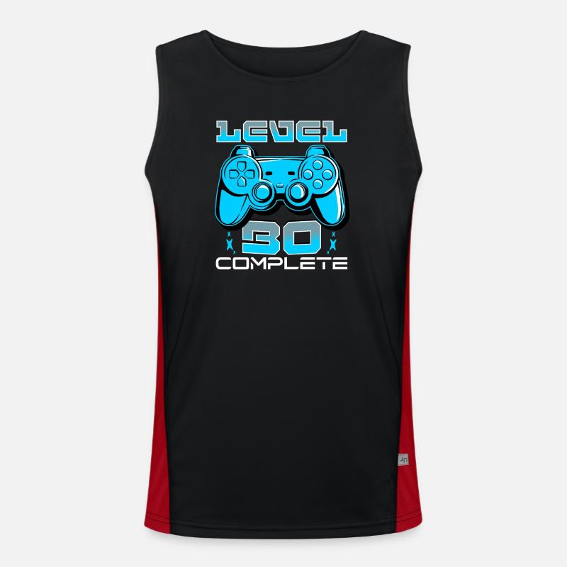 Level 30 Complete Gamepad - Men's Functional Contrast Tank Top  - black/red