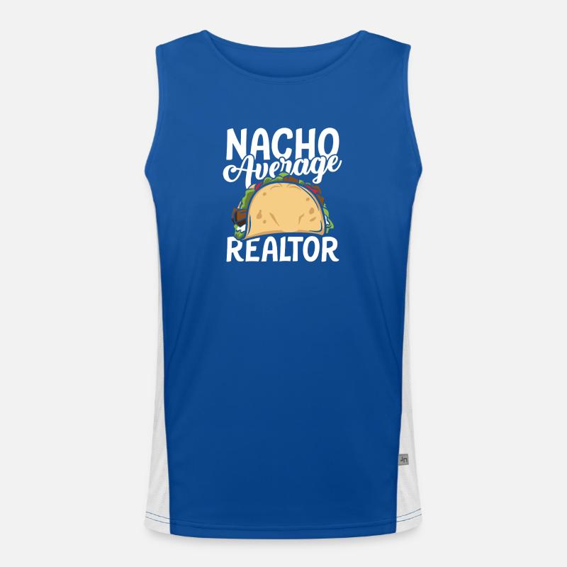 Nacho average realtor Funktionelles Kontrast-Tank Top für Männer 
