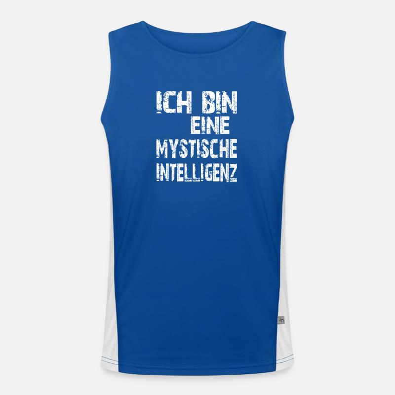 KI Spruch Ich bin eine mystische Intelligenz Funktionelles Kontrast-Tank Top für Männer 