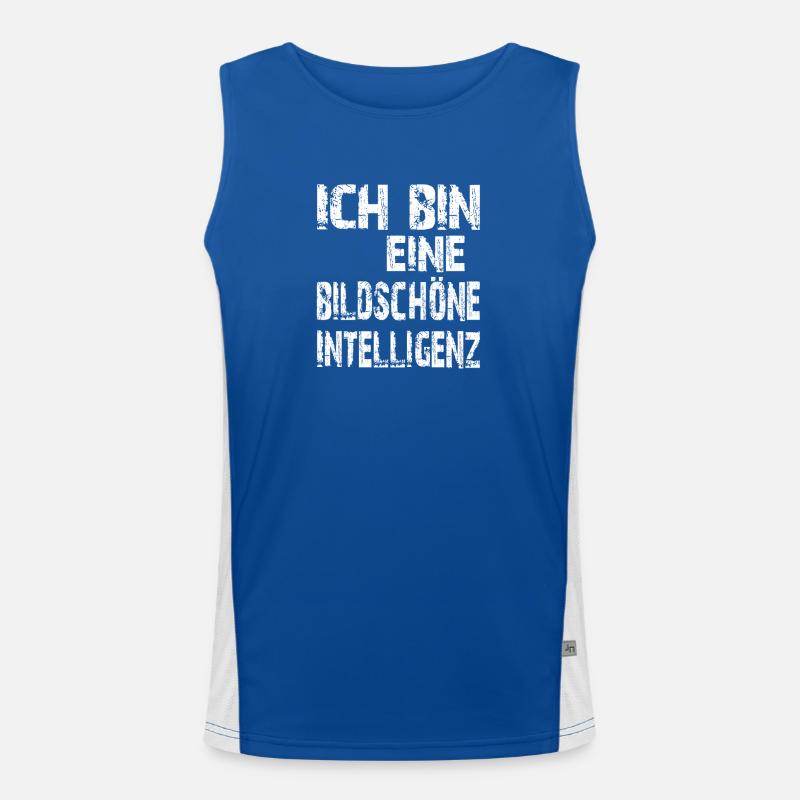 AI Saying I'm a Picture-Perfect Intelligence Men's Functional Contrast Tank Top 
